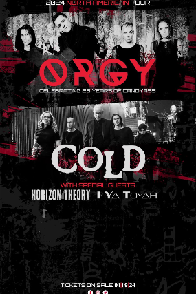 Orgy and Cold Announce Mini-Australian Tour Celebrating 25 Years of 'Candyass' and 'Year of the Spider'