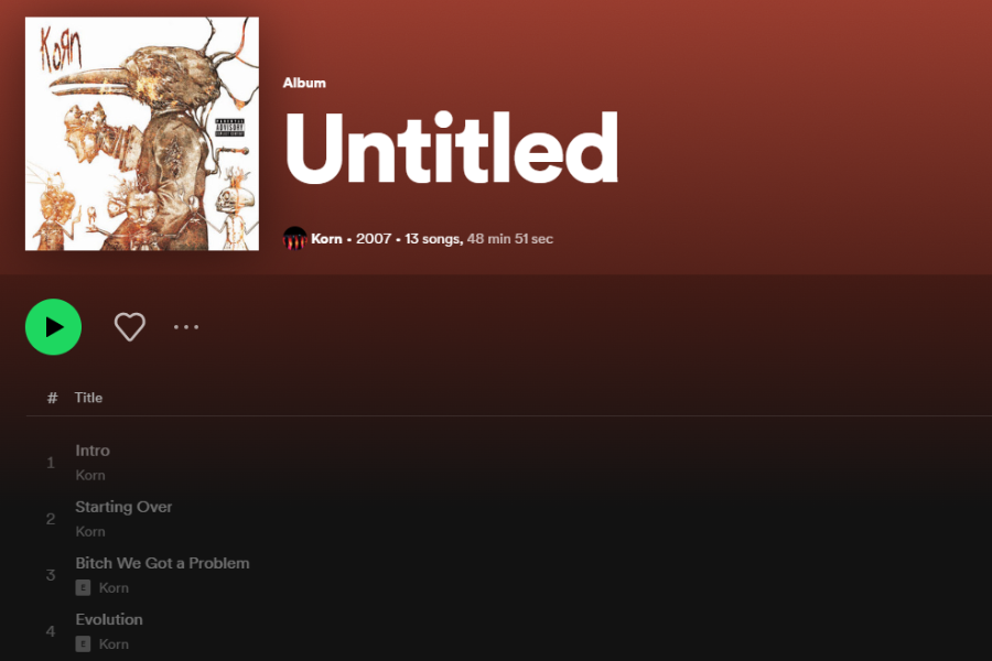 Korn "Untitled" Unavailable