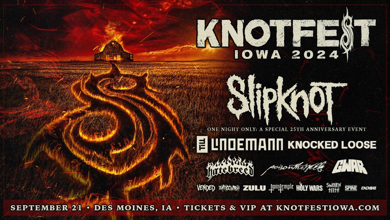 Knotfest Iowa 2024 Shares Stage Schedule