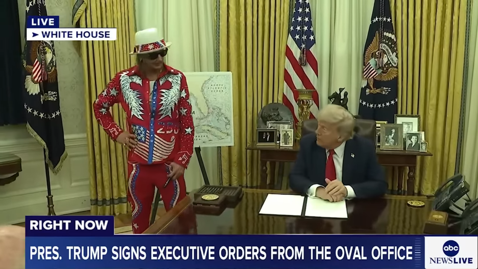 Kid Rock Met With Donald Trump At The White House To Talk Live Event Ticket Pricing