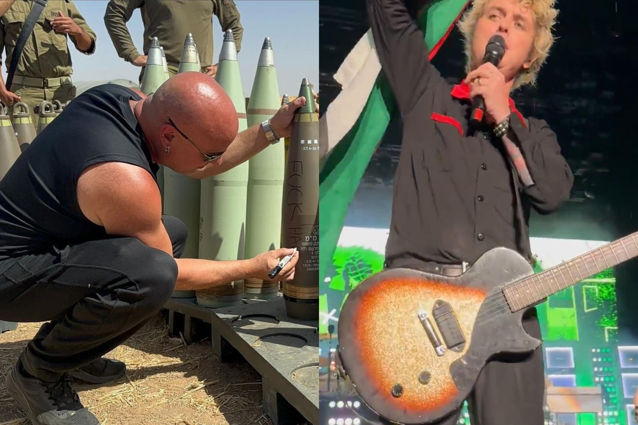 DOWN WITH THE IGNORANCE: David Draiman Grasps At Relevancy Following Billie Joe Armstrong's Pro-Palestine Coachella Message