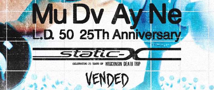Mudvayne To Celebrate 25 Years of 'L.D. 50' With Tour This Fall, Supported By Static-X & Vended