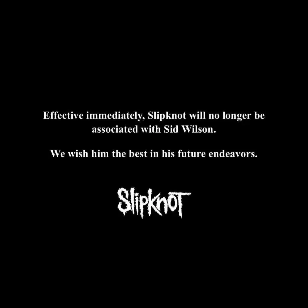 BREAKING: Slipknot Announce Sid Wilson's Departure