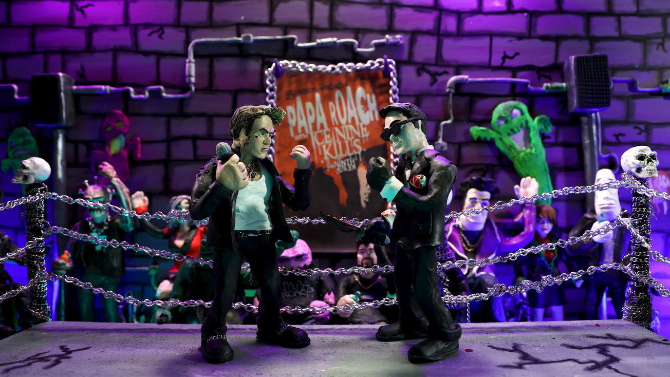 Papa Roach Channel "Celebrity Deathmatch," Announce U.S. Tour With Ice Nine Kills And Ninth Key